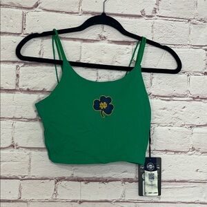 Kadyluxe Notre Dame Fighting Irish Countess Cami in Irish Green Small NWT